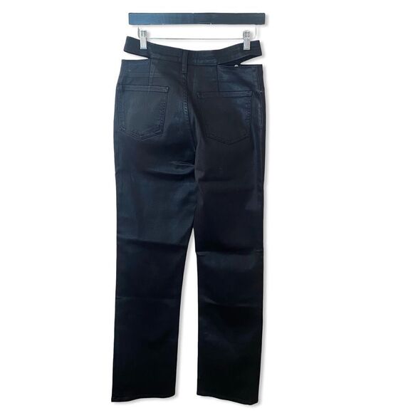 Jonathan Simkhai Amelia cut out black jeans coated pants Standard NWT 29 - Picture 9 of 12